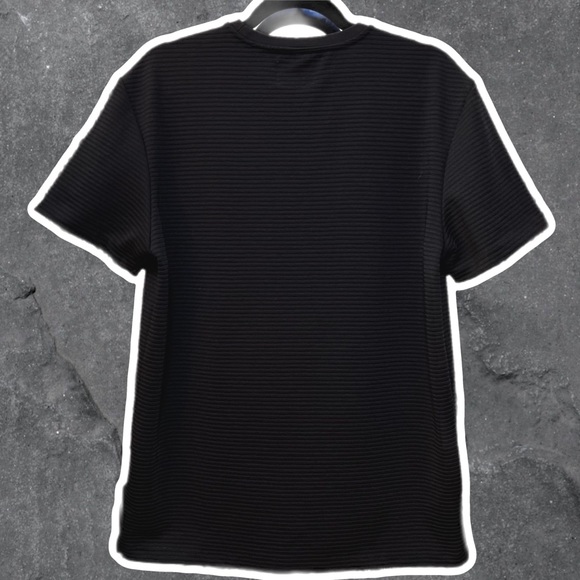 Topman Oversized Black Ribbed Tee - Picture 2 of 6